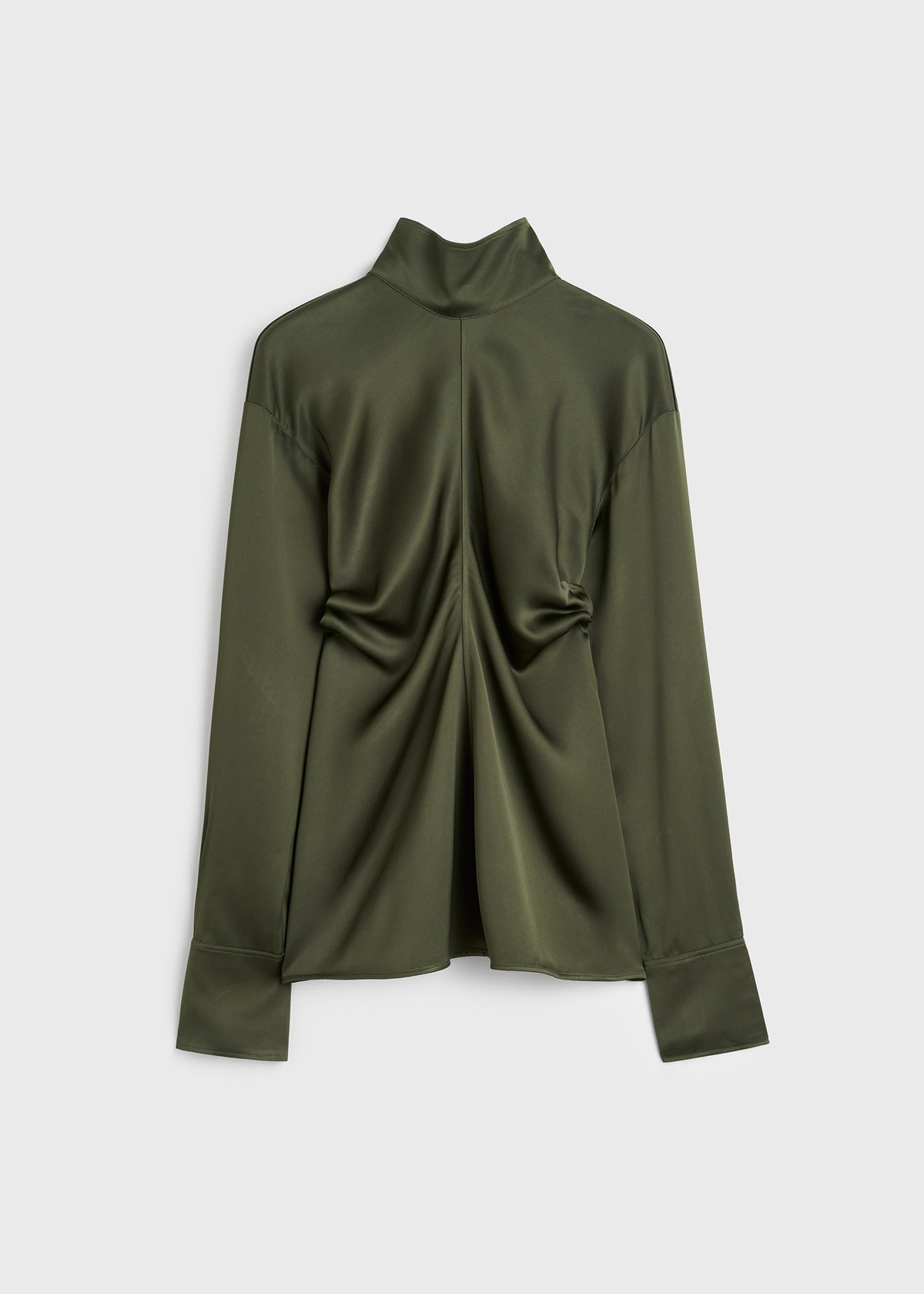 Slouch blouse dark green