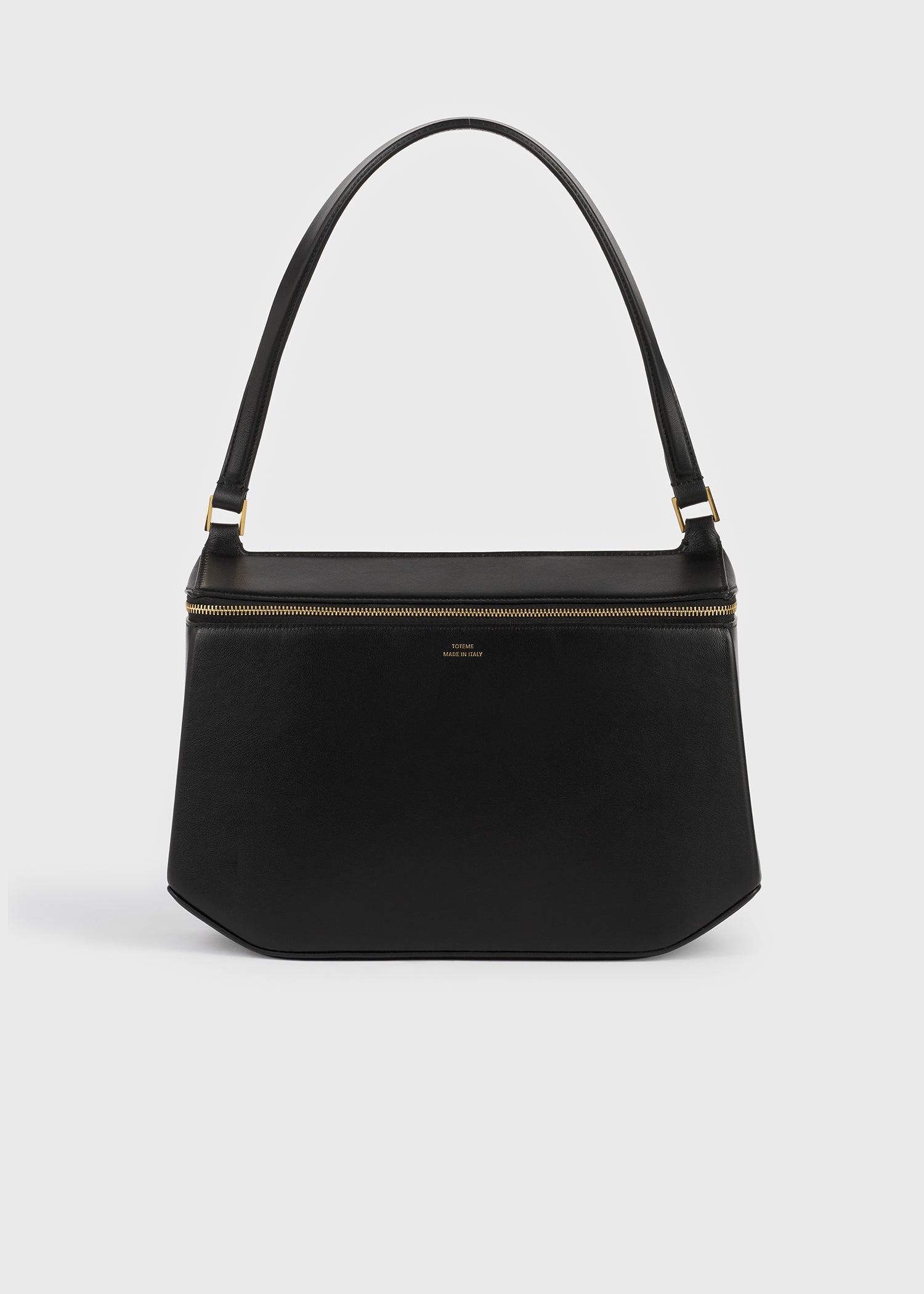 Clip leather shoulder black