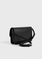 T-lock leather crossbody black
