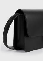 T-lock leather crossbody black