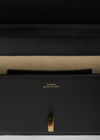 T-lock leather crossbody black