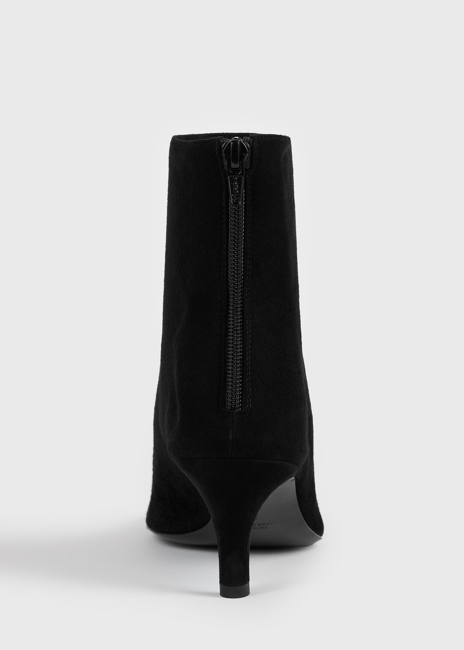 Soft suede ankle boots black