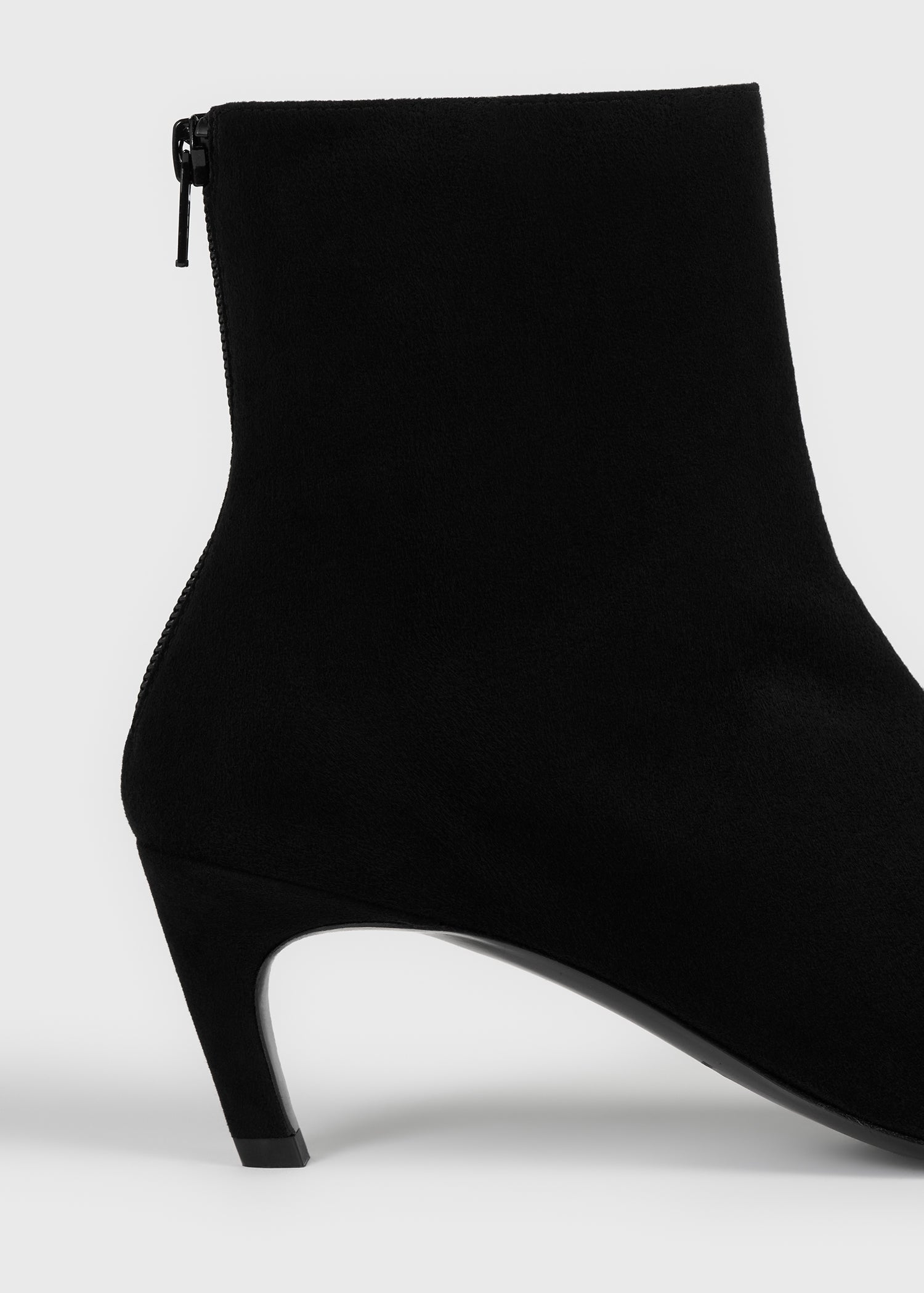Soft suede ankle boots black