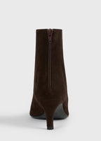 Soft suede ankle boots brown