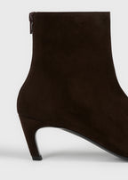 Soft suede ankle boots brown