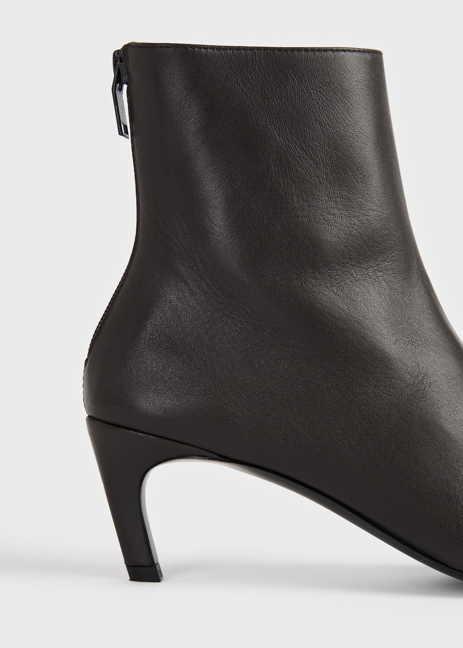 Nappa mid-heel boots bark