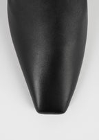 Soft nappa mules black