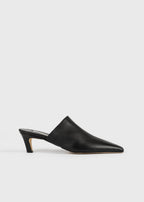 Soft nappa mules black