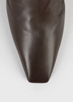 Soft nappa mules bark