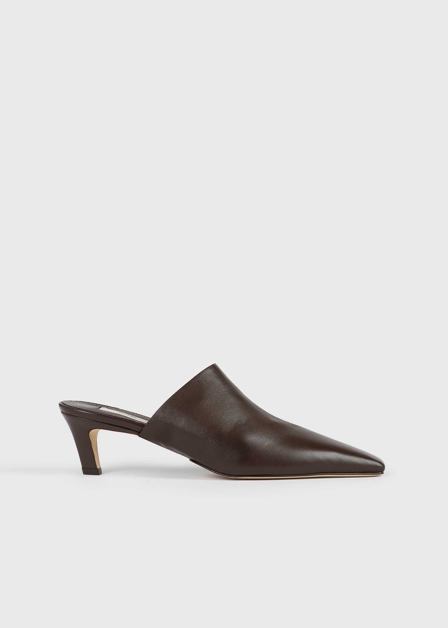 Soft nappa mules bark
