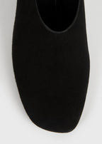 Contour suede mules black