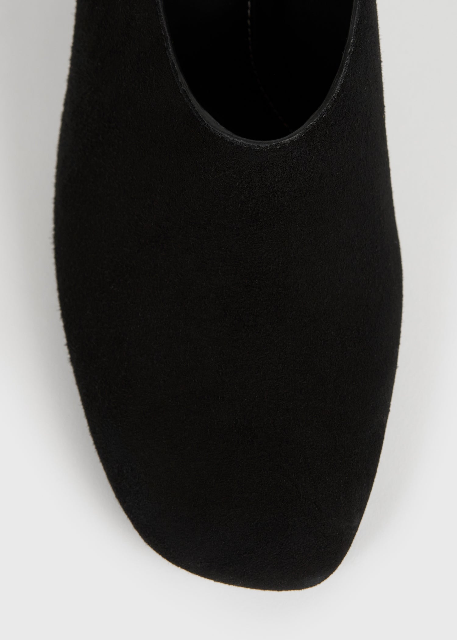 Contour suede mules black