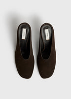 Contour suede mules brown