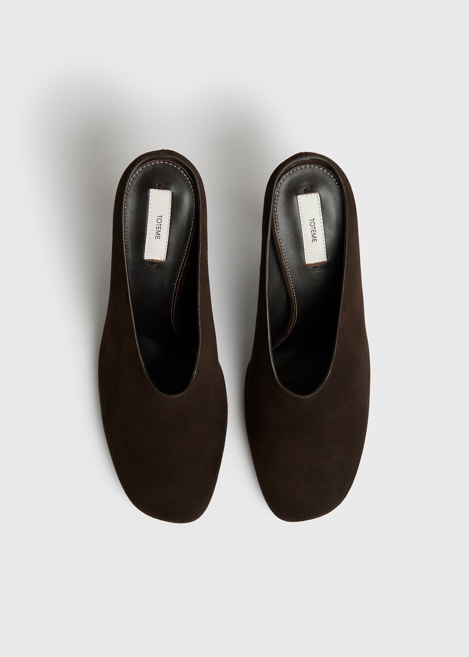 Contour suede mules brown