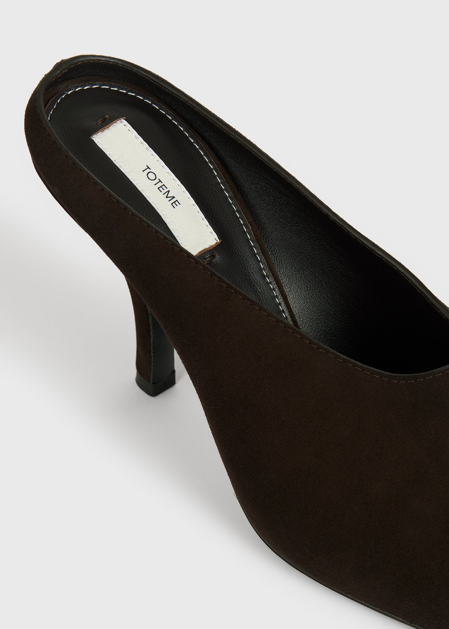 Contour suede mules brown