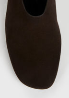Contour suede mules brown