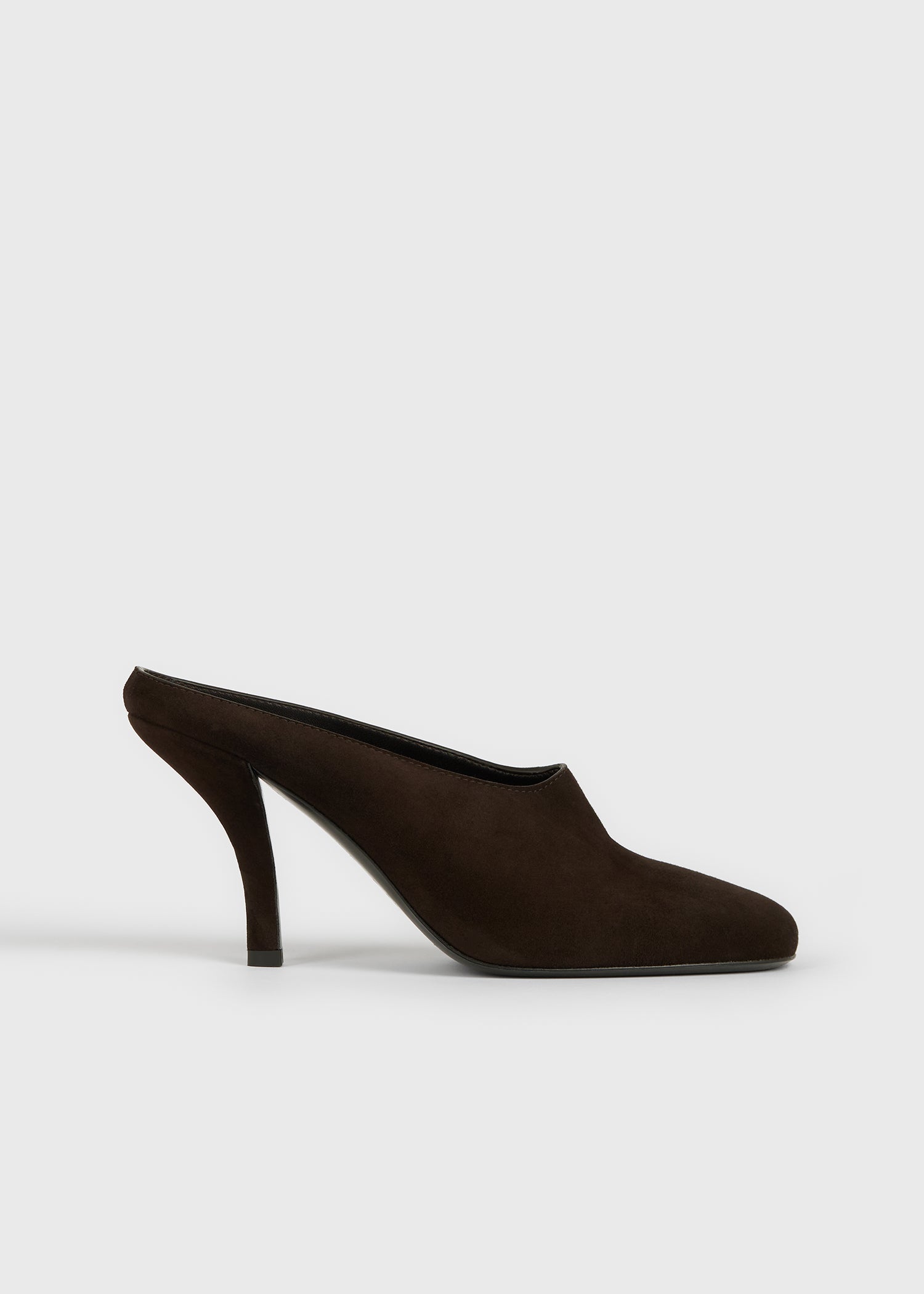 Contour suede mules brown