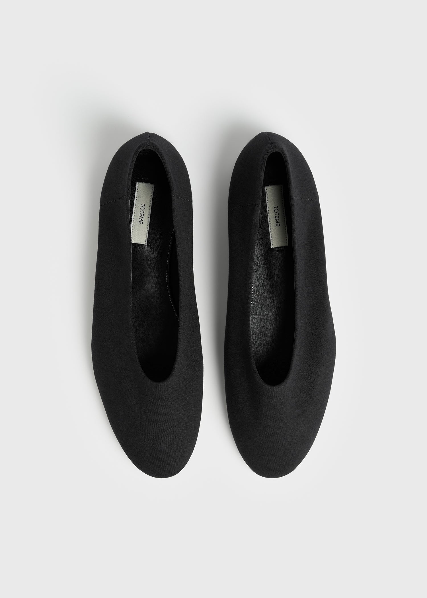 Slip jersey ballerinas black