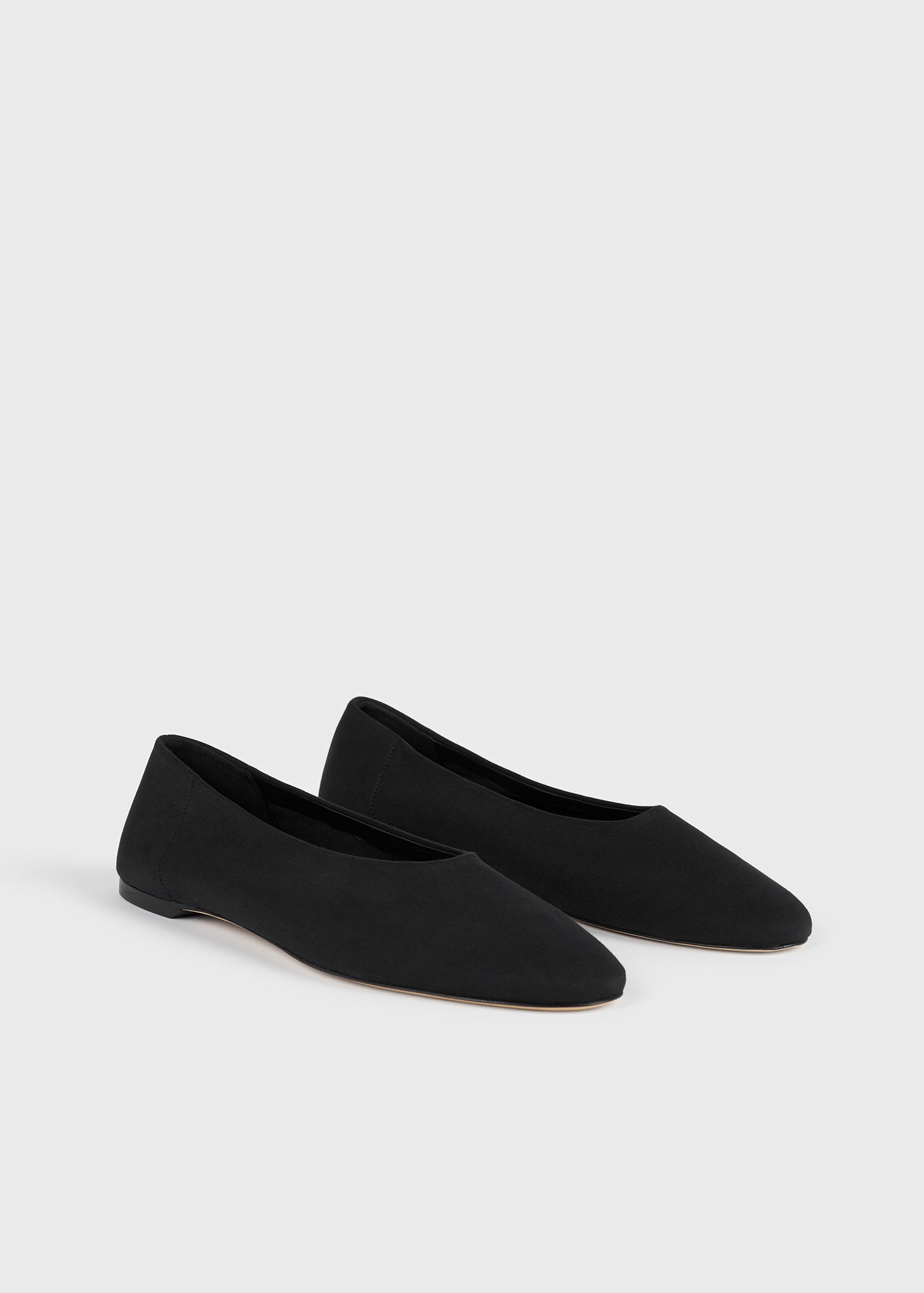 Slip jersey ballerinas black