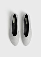 Slip jersey ballerinas grey melange