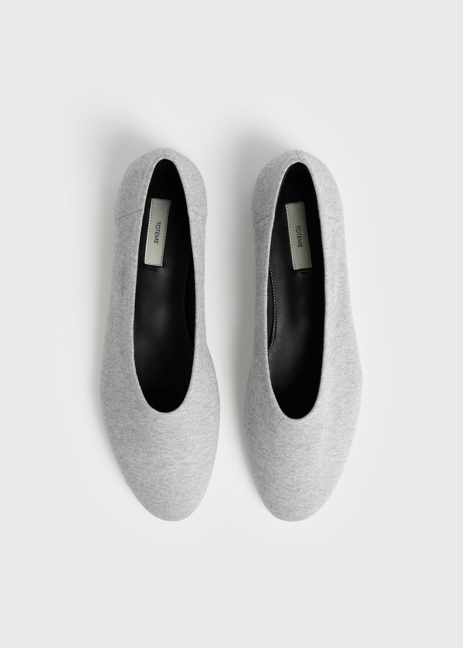 Slip jersey ballerinas grey melange