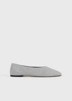 Slip jersey ballerinas grey melange