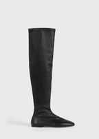 Deconstructed stretch nappa boots black