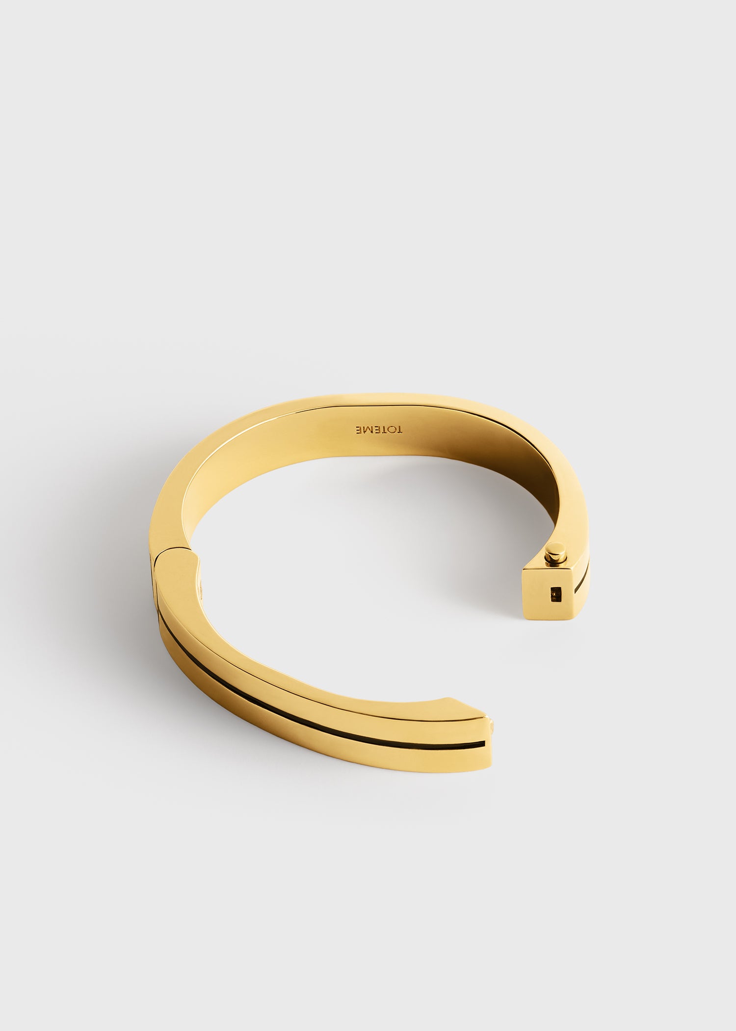 Signature stripe bracelet black/gold