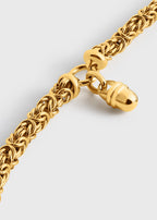 Elongated byzantine necklace gold