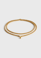 Elongated byzantine necklace gold