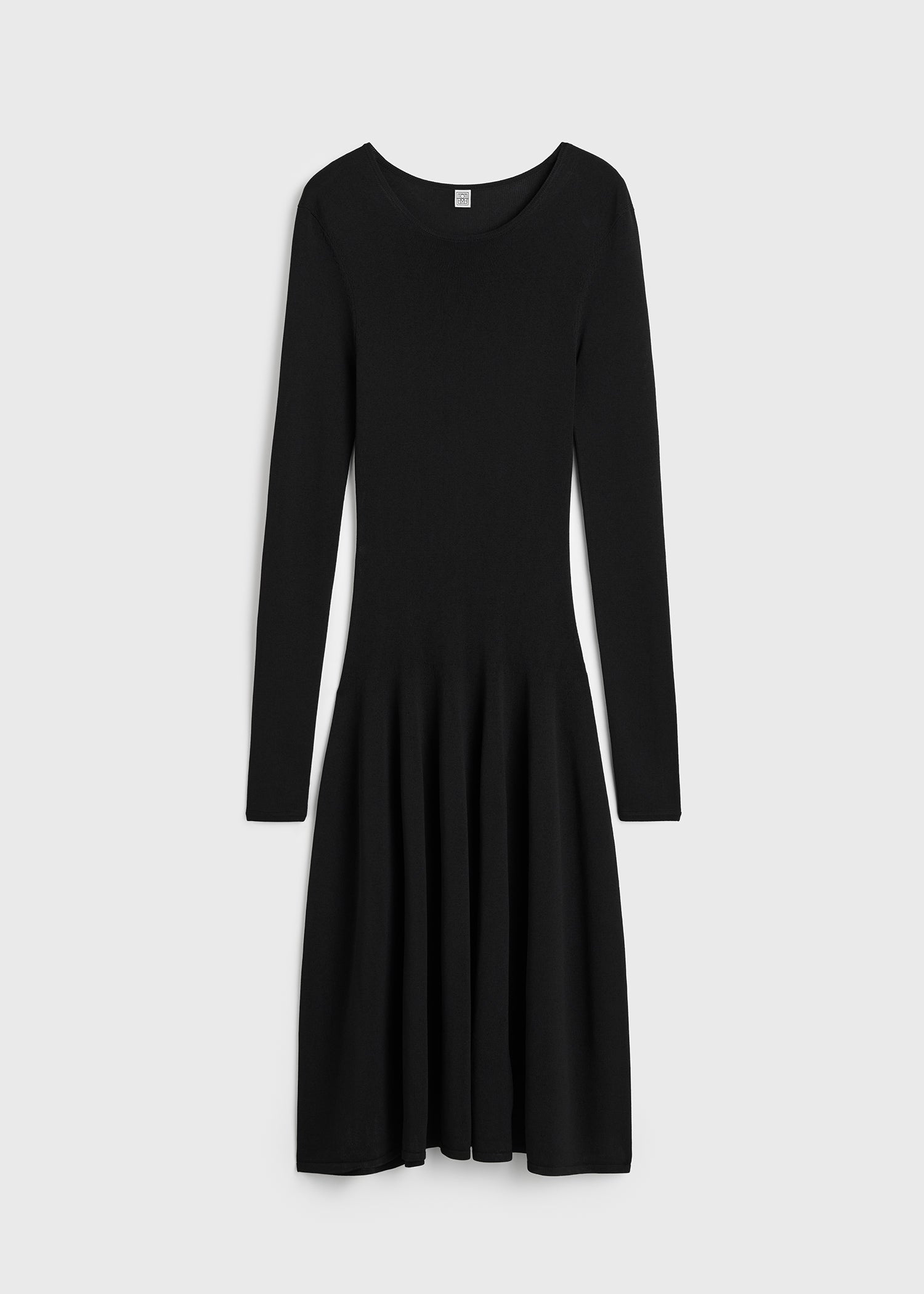 Sculpted knit dress black petite – TOTEME