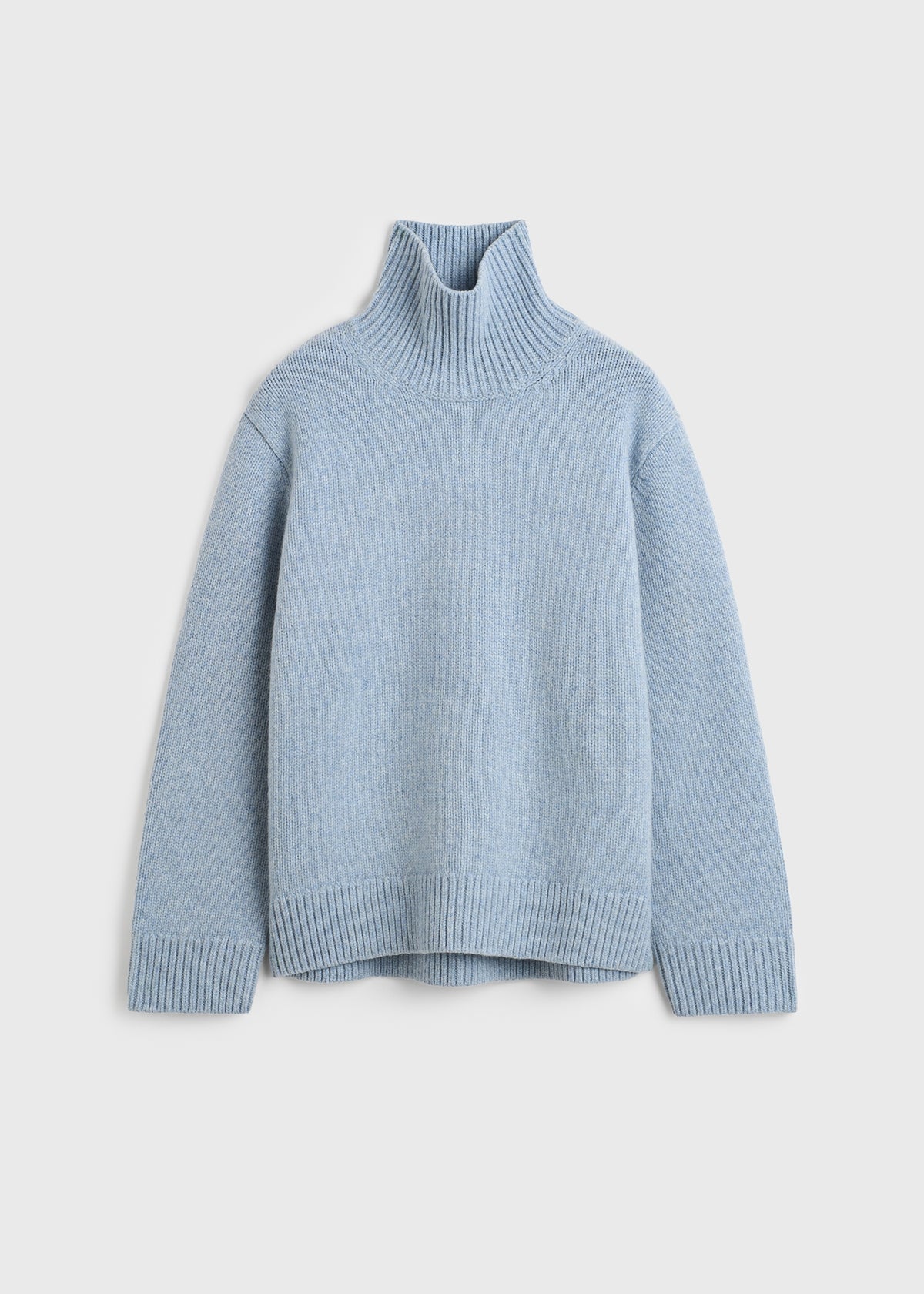 Oversized lambswool turtleneck vintage blue