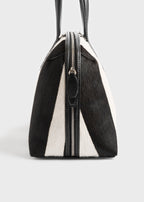 Medium pony hair day tote zebra