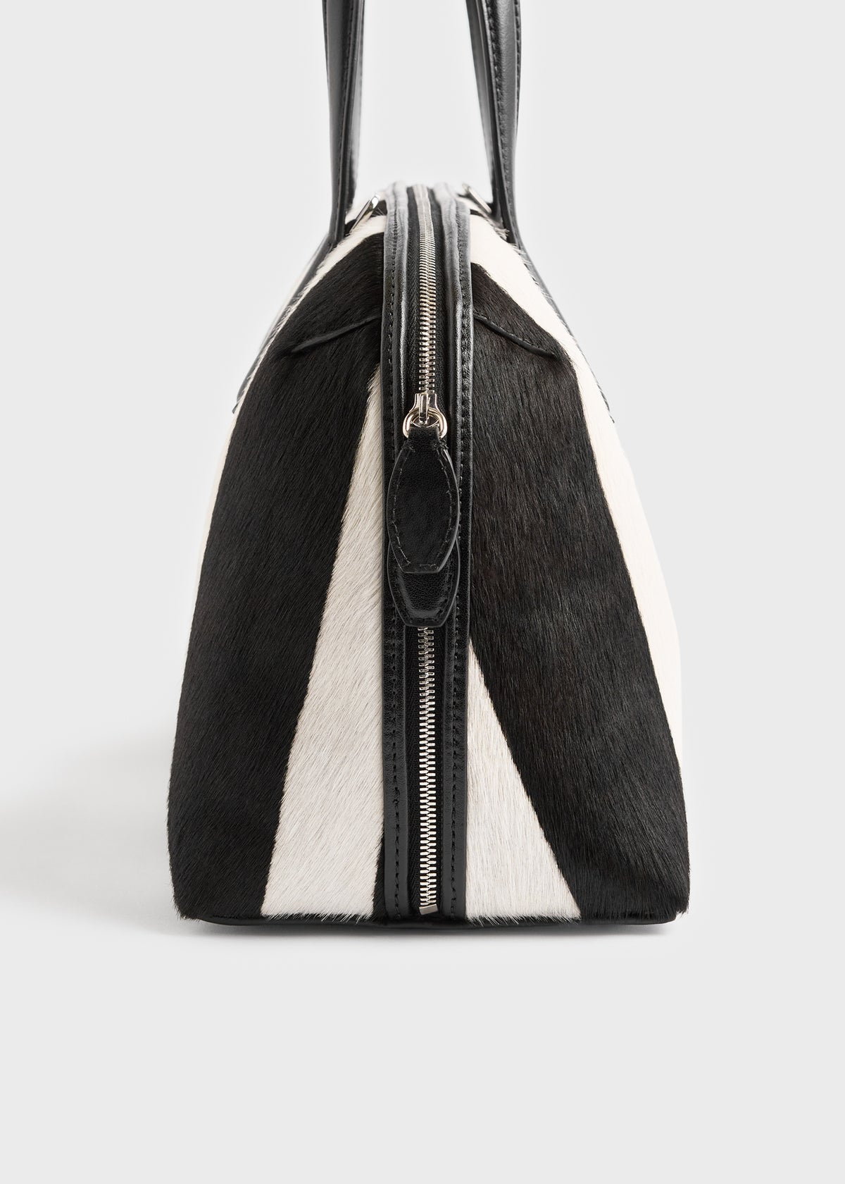 Medium pony hair day tote zebra