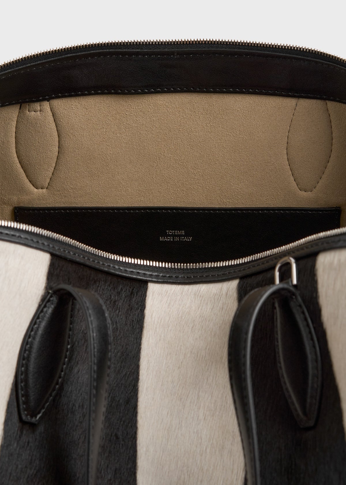 Medium pony hair day tote zebra