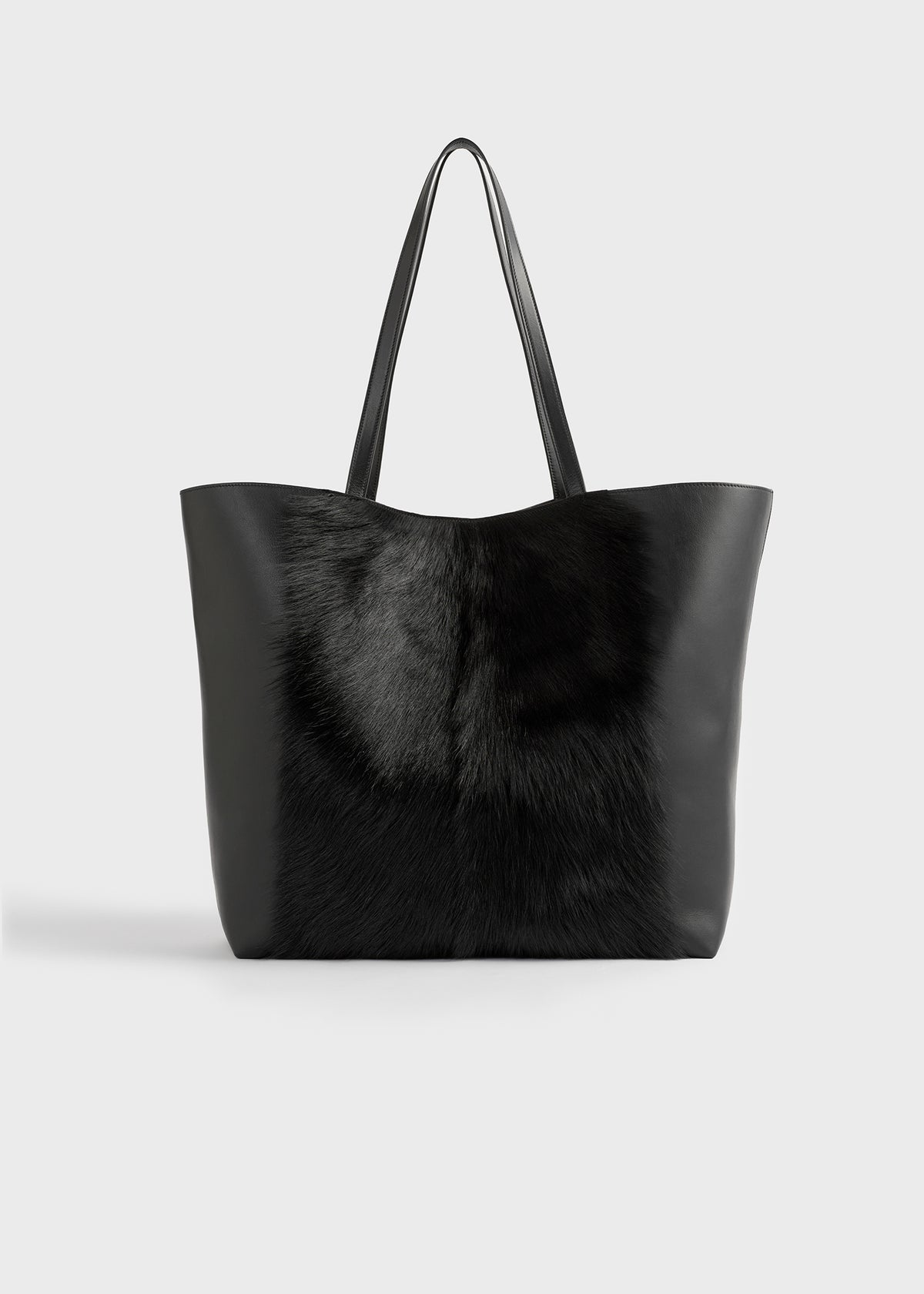 Roam goat hair tote black/black