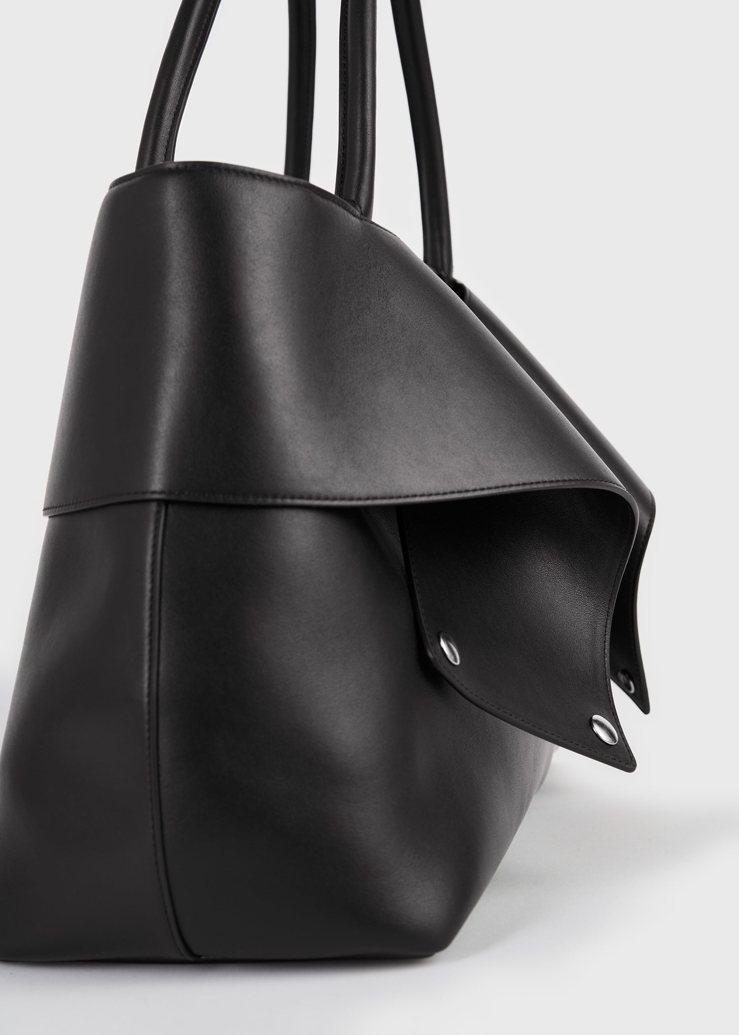 Mercer leather tote black/red