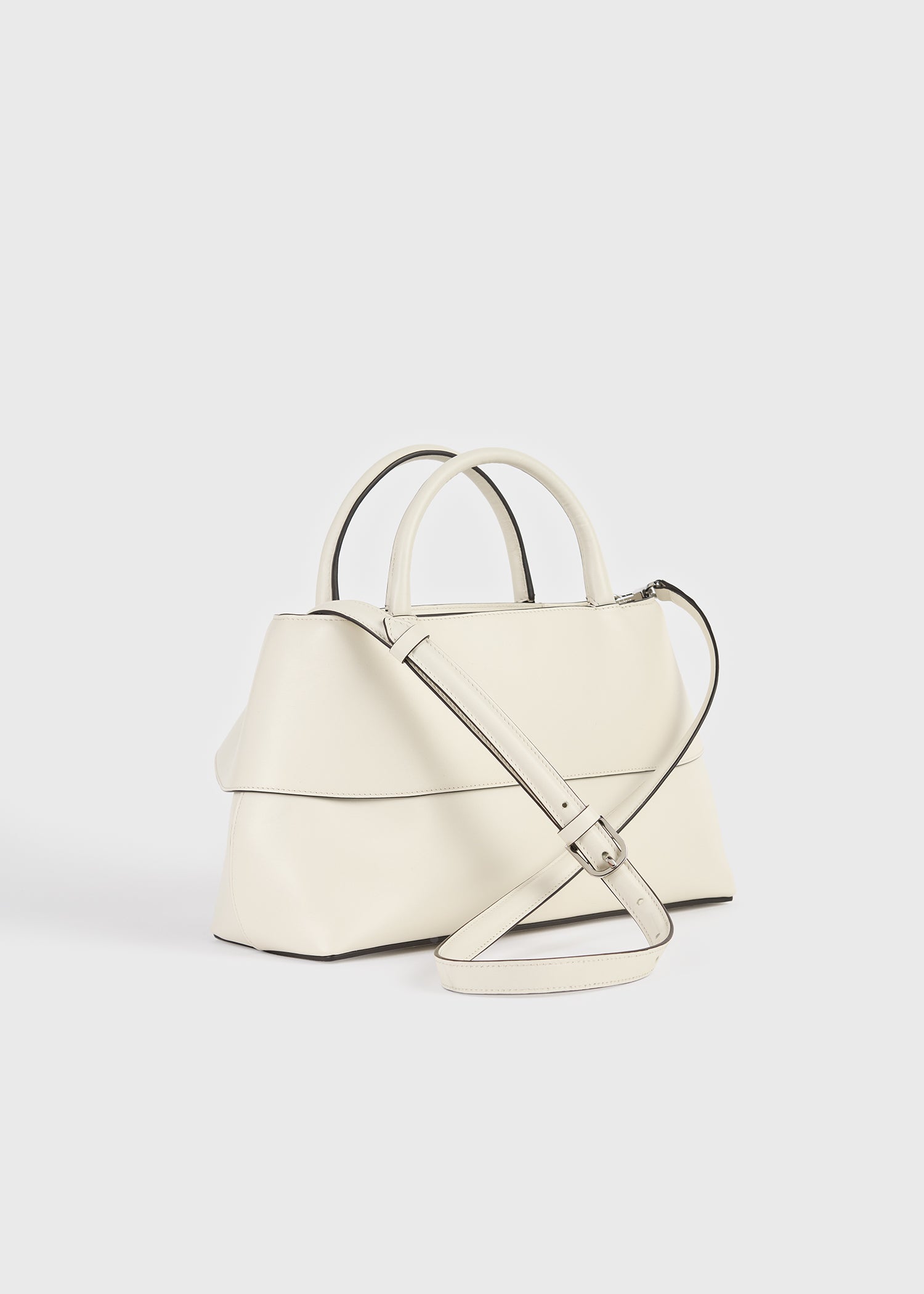 Small mercer leather tote stone/red