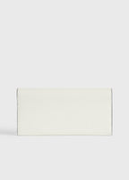 T-lock palmellato-patent wallet off-white