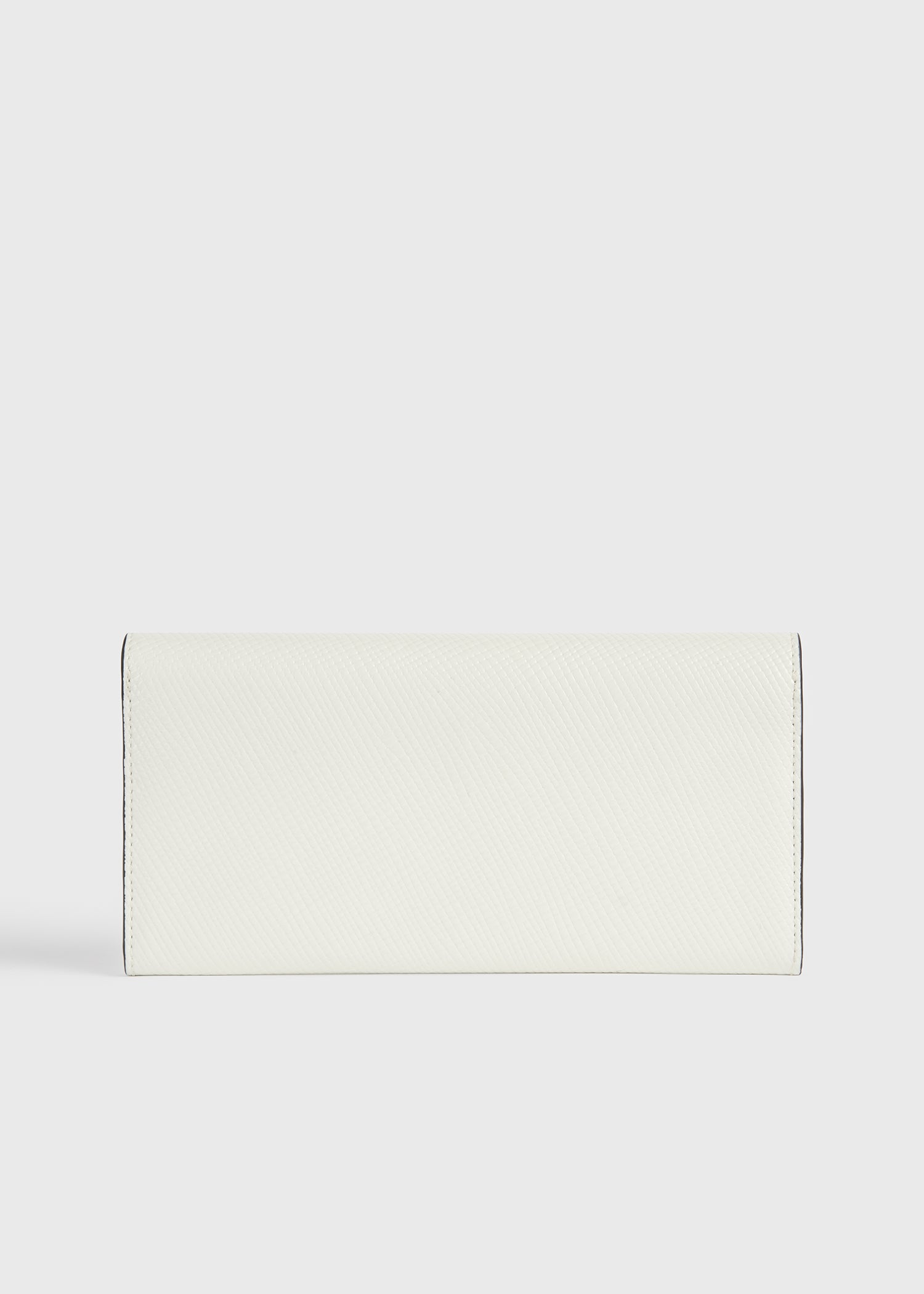 T-lock palmellato-patent wallet off-white