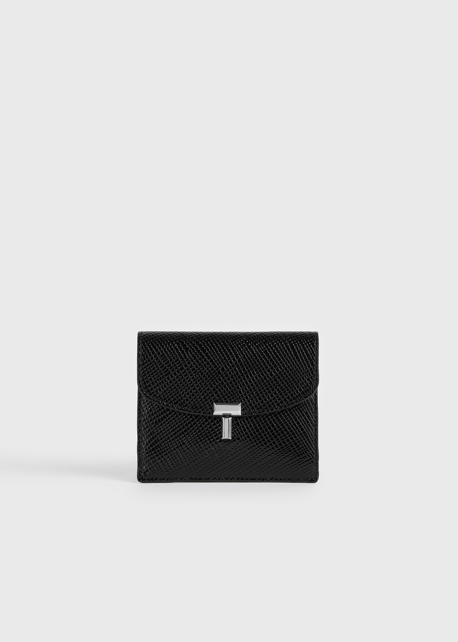 T-lock palmellato-patent cardholder black