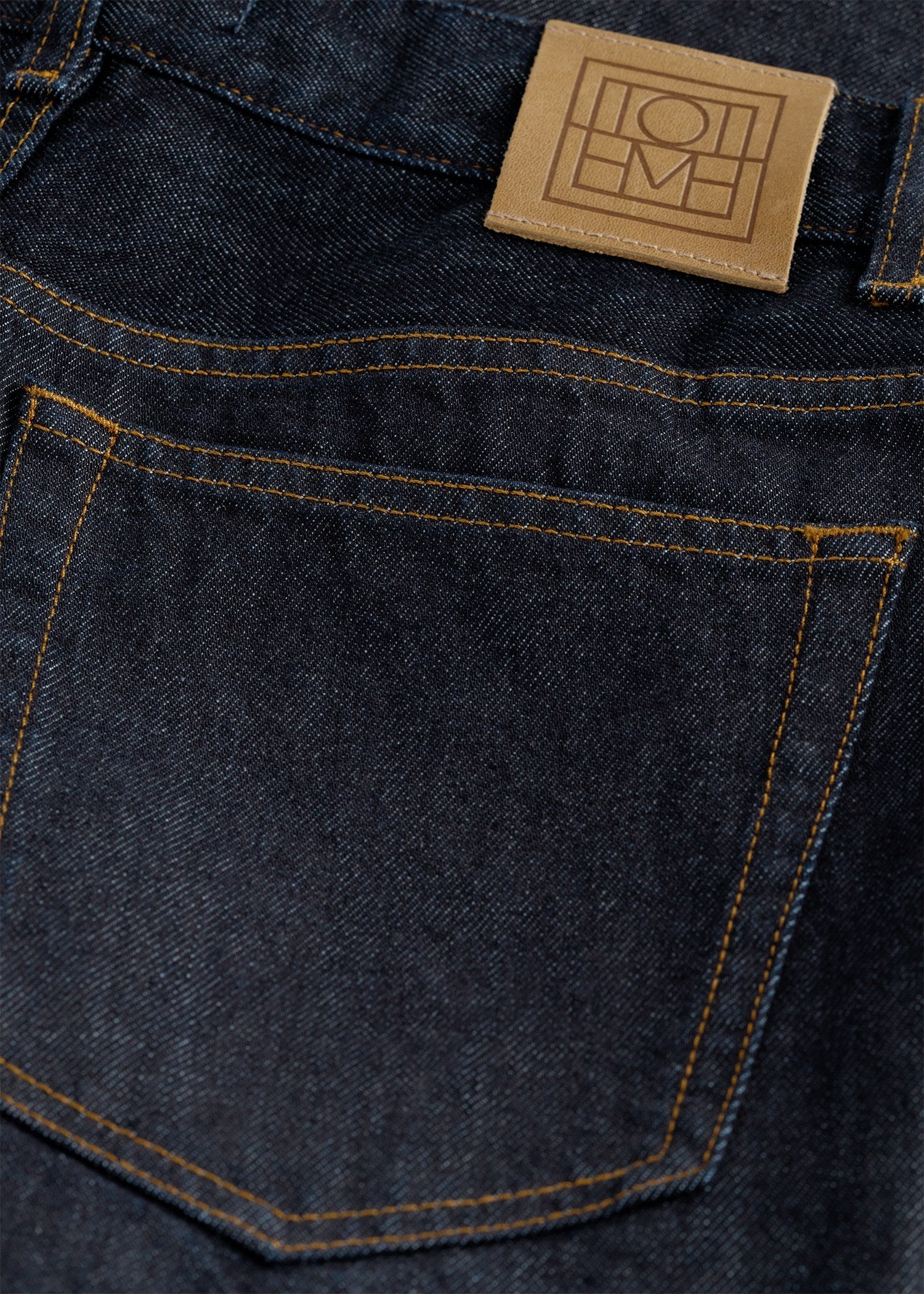 High slim denim rinsed blue