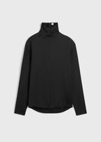 Slouch-neck blouse black