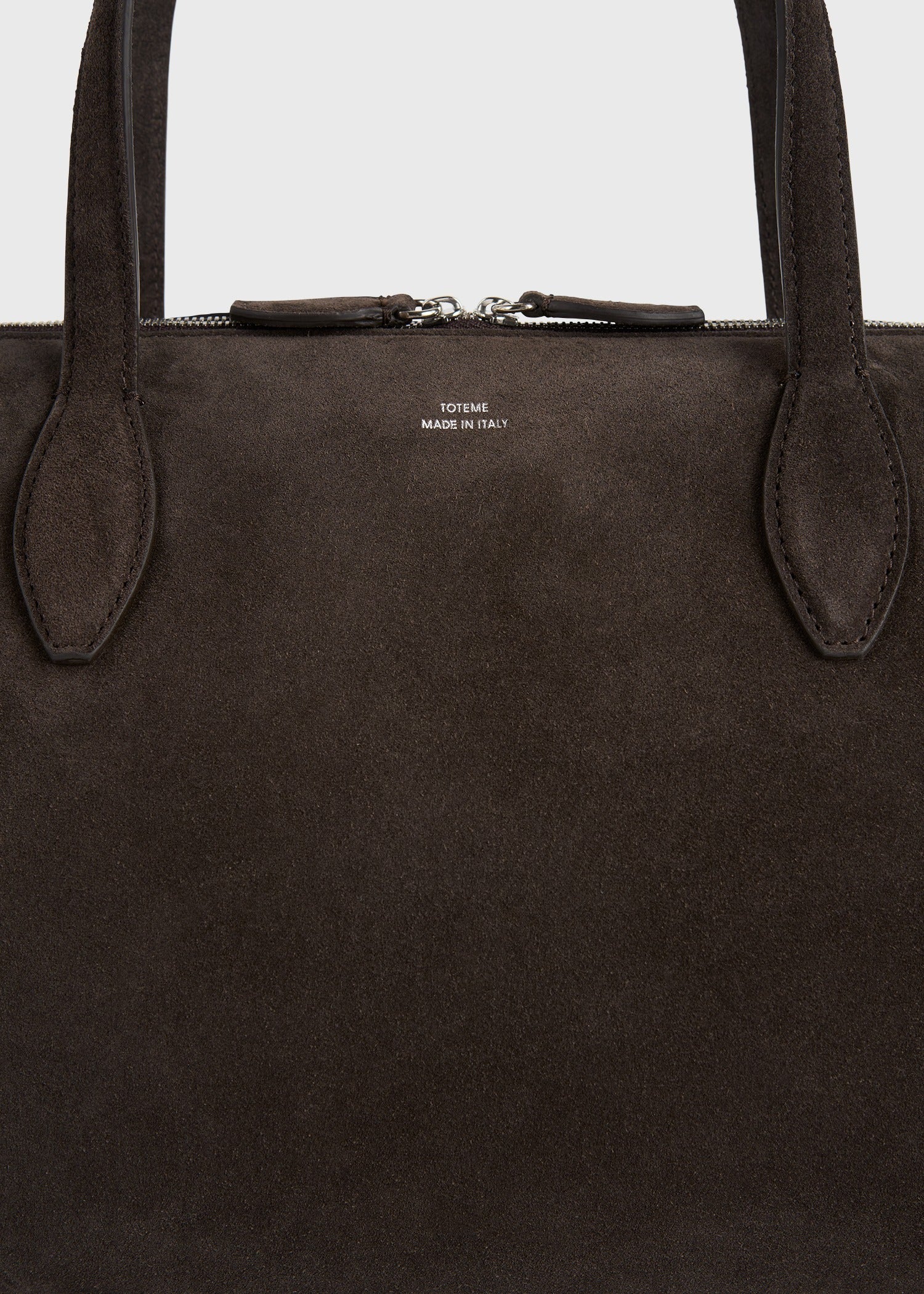 Medium suede day tote brown – TOTEME