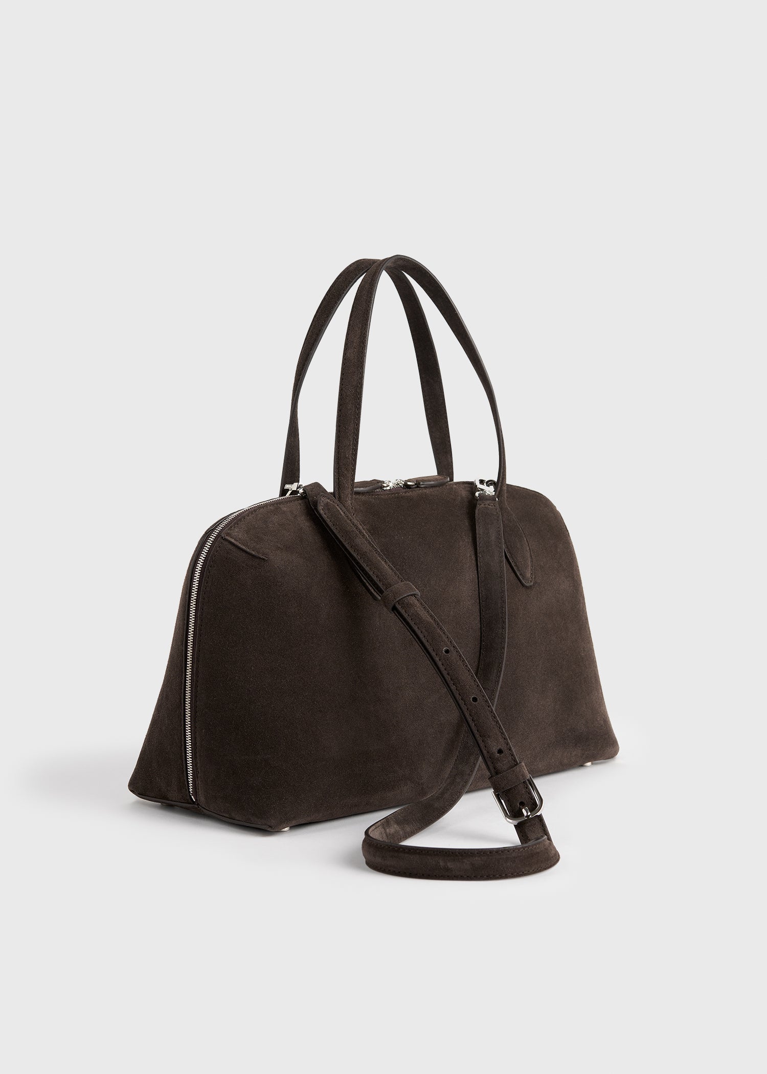 Medium suede day tote brown