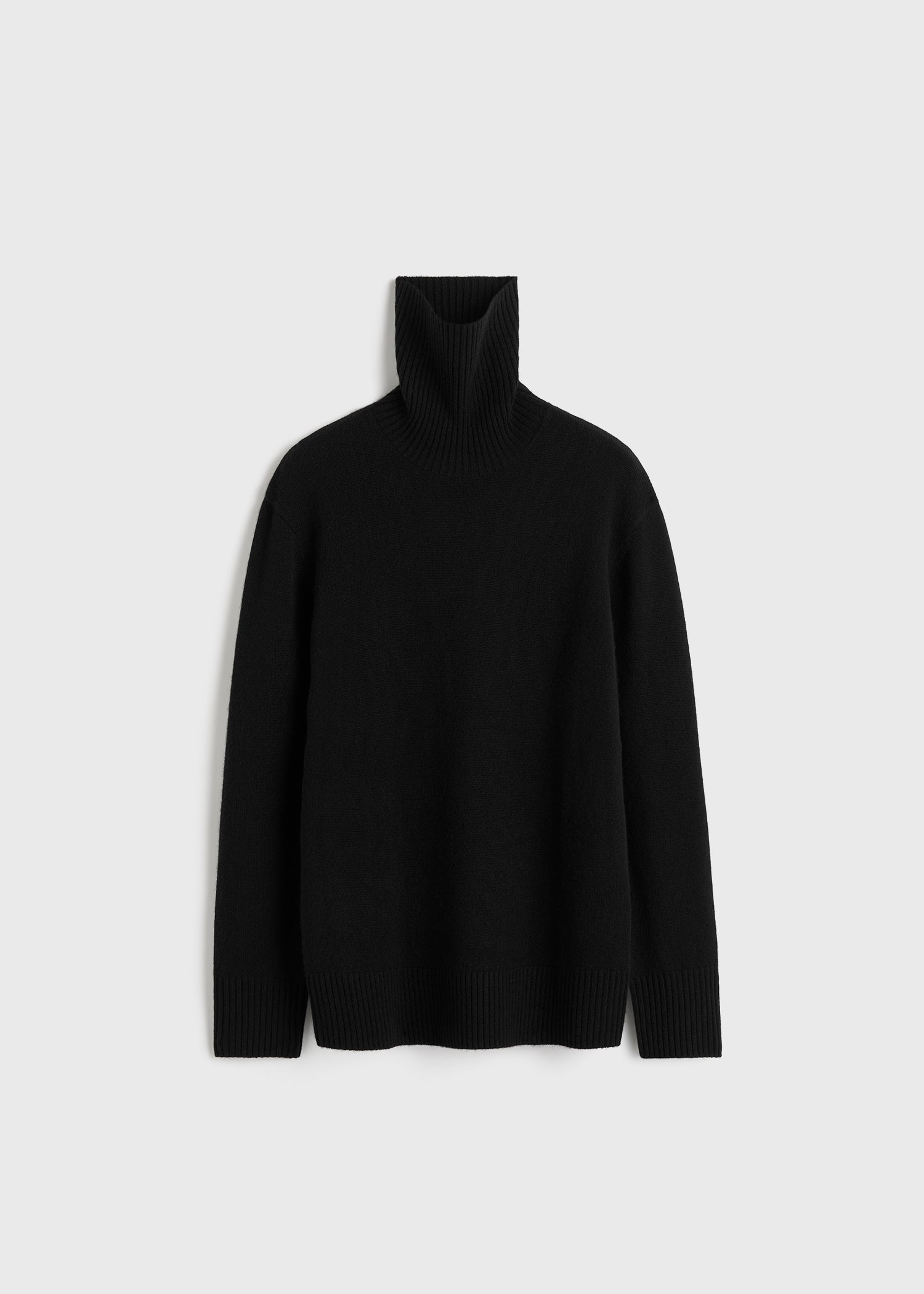 Totême Wool cashmere turtleneck black Cashmere turtleneck black – TOTEME