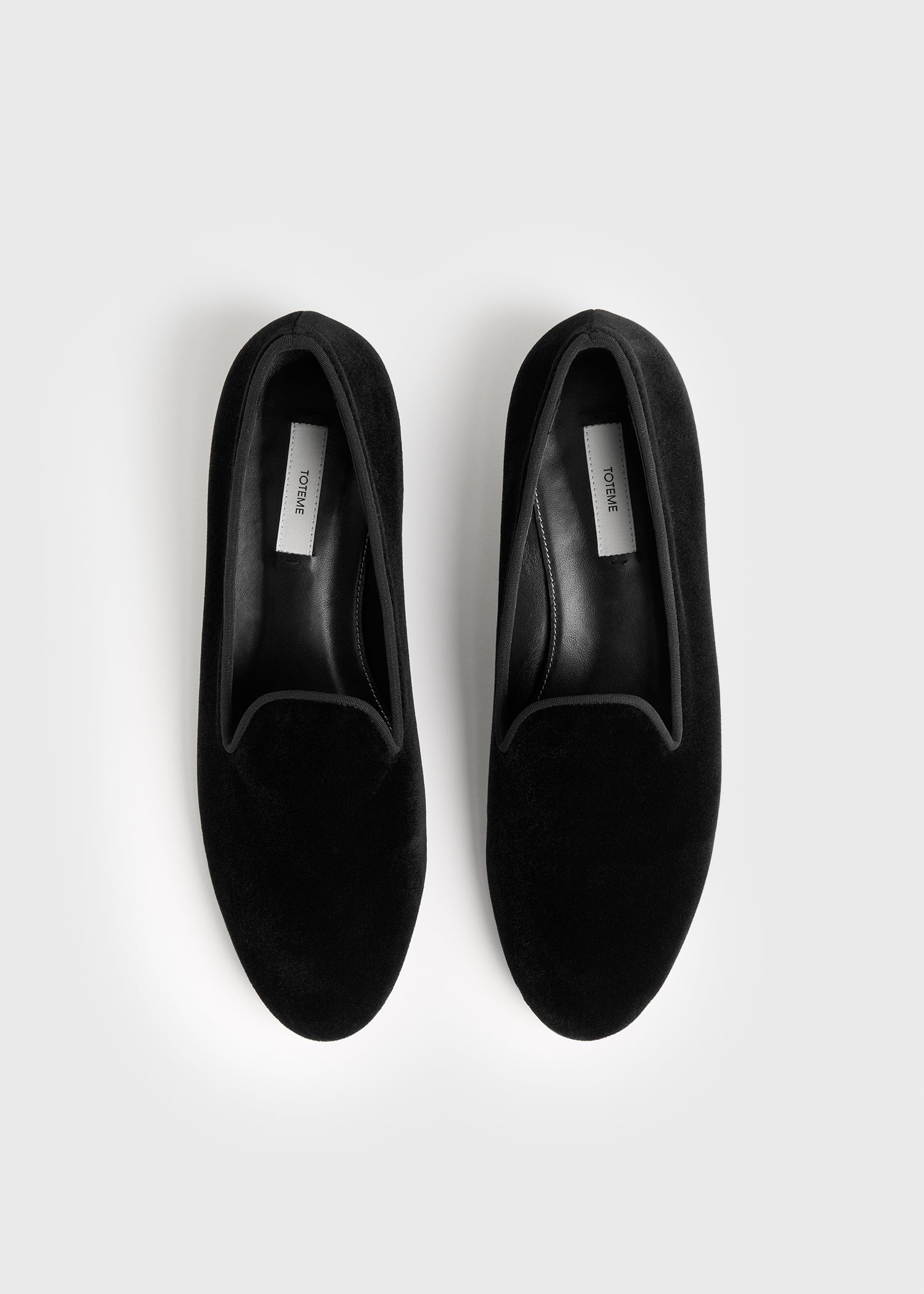 Velvet loafers black