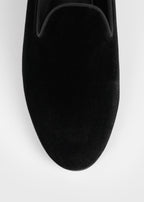 Velvet loafers black