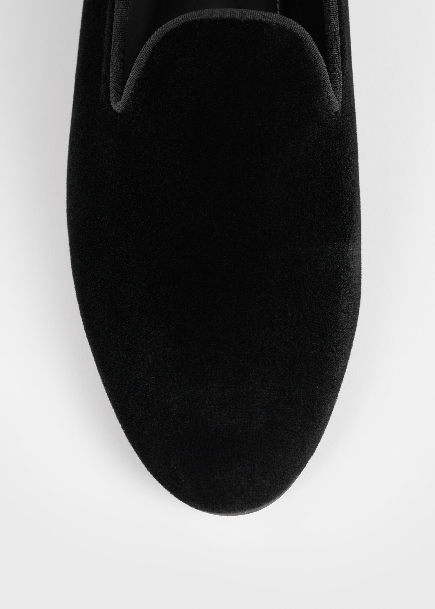 Velvet loafers black