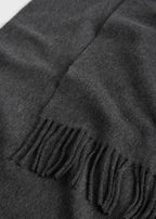 Cashmere scarf charcoal